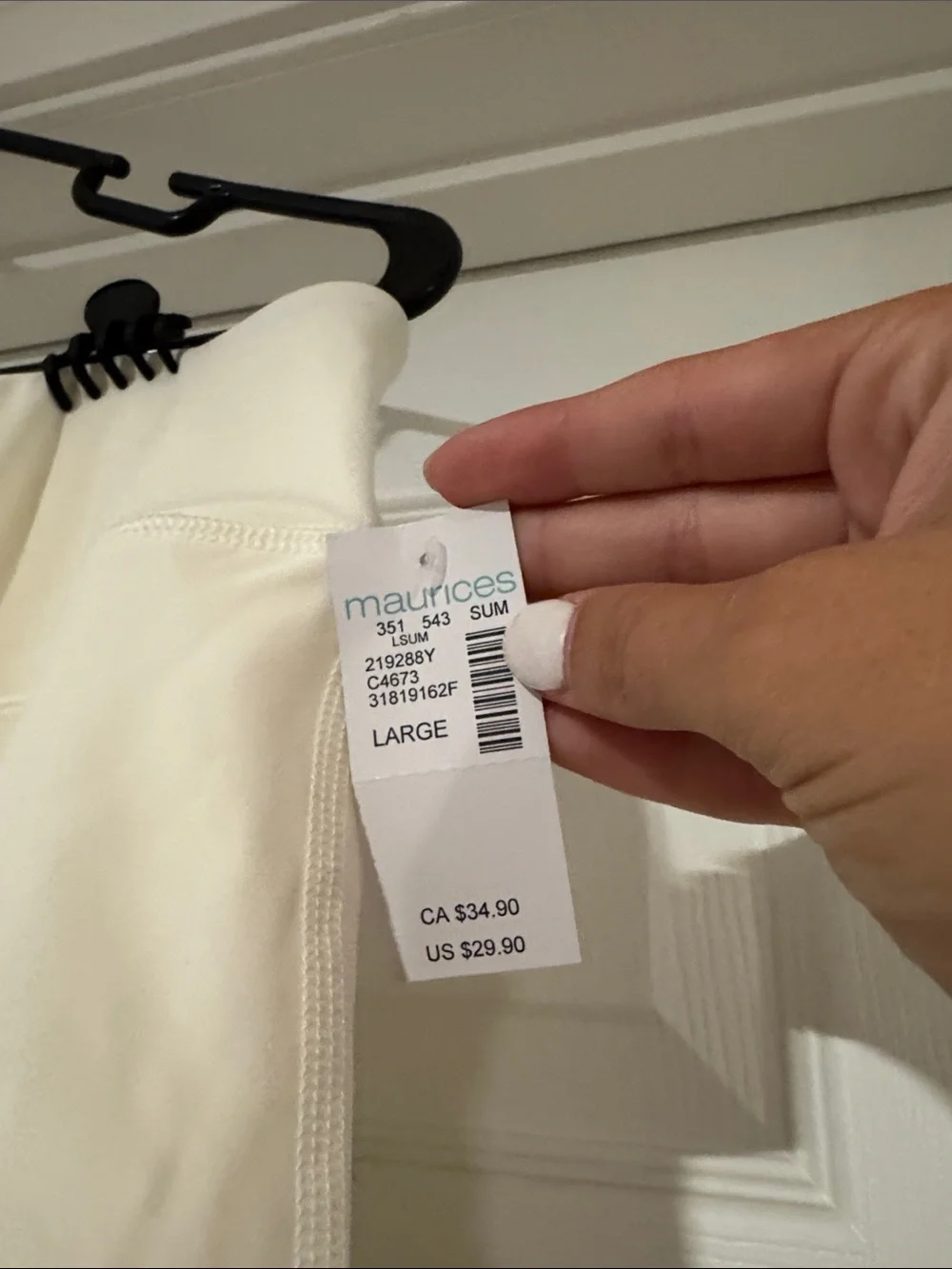 Maurices white Pull-On Skirt